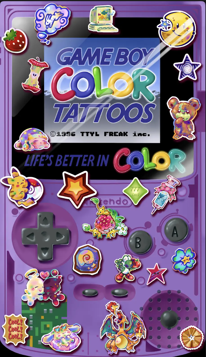 Gameboy Color Tattoos